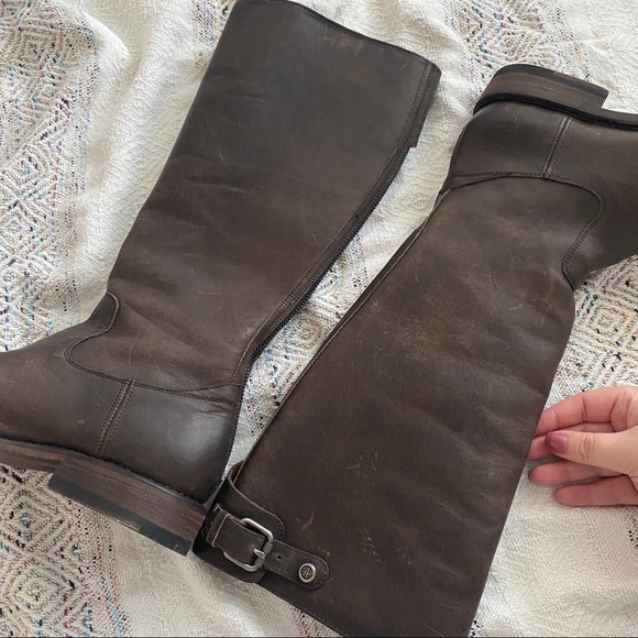 New Frye Jayden Buckle Back Zip Boots - Picture 6 of 7